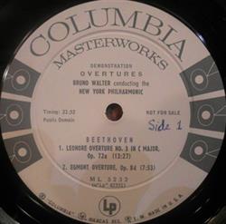 ascolta in linea Bruno Walter Conducting The New York Philharmonic Orchestra Beethoven, Brahms - Overtures