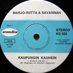télécharger l'album MarjoRiitta & Savannah - Kaupungin Kauhein Dynamiitti