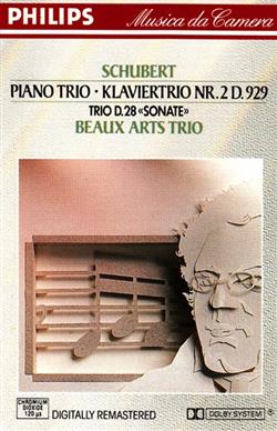 Download Schubert Beaux Arts Trio - Piano Trio Klaviertrio Nr2 D929 Trio D28 Sonate
