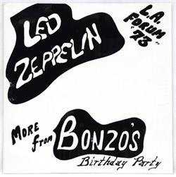 descargar álbum Led Zeppelin - More From BonzoS Birthday Party