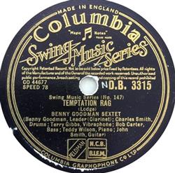 baixar álbum Benny Goodman Sextet Benny Goodman And His Orchestra - Temptation Rag Bugle Call Rag