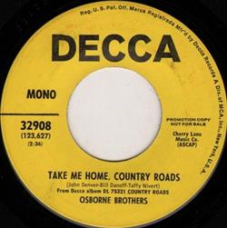 last ned album Osborne Brothers - Take Me Home Country Roads