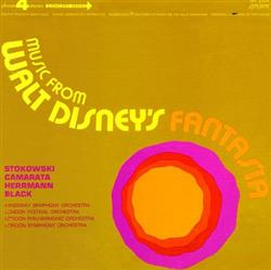 last ned album Stokowski, Camarata, Herrmann, Black - Music From Walt Disneys Fantasia