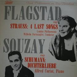 Download Flagstad Souzay - Flagstad Sings Strauss 4 Last Songs Souzay Sings Schumann Dichterliebe