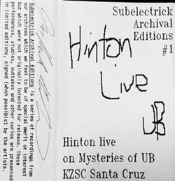 last ned album Brook Hinton - Live on Mysteries of UB KZSC Santa Cruz