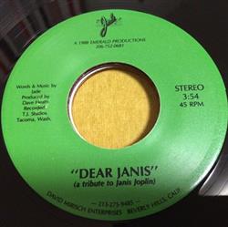 Download Jade - Dear Janis a tribute to Janis Joplin