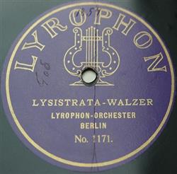 last ned album LyrophonOrchester Berlin - Lysistrata