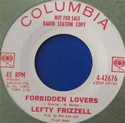 télécharger l'album Lefty Frizzell - Forbidden Lovers A Few Steps Away
