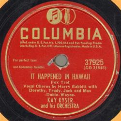 lytte på nettet Kay Kyser And His Orchestra - It Happened In Hawaii Pushin Sand