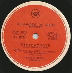 ouvir online Alejandro De Rosas - Esperandote