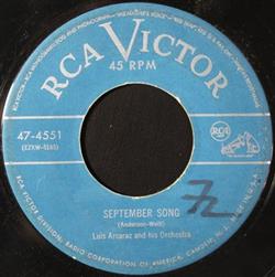 lytte på nettet Luis Arcaraz And His Orchestra - September Song Because Of You