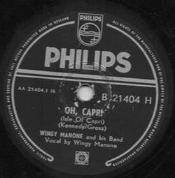 descargar álbum Wingy Manone And His Band - Oh Capri Three Coins In The Fountain