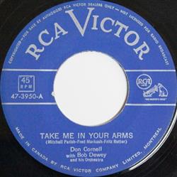 Don Cornell With Bob Dewey And His Orchestra - Take Me In Your Arms