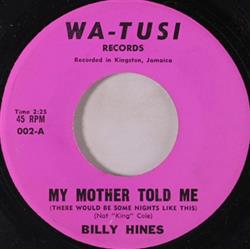 Download Billy Hines - My Mother Told Me Eleanor Jean