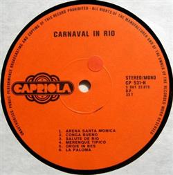 descargar álbum Unknown Artist - Carnaval In Rio