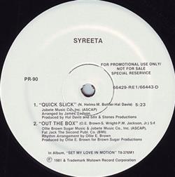 kuunnella verkossa Syreeta - Quick Slick Out The Box