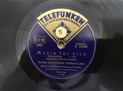 descargar álbum Adalbert Lutter Und Sein Tanzorchester - Musik Für Dich