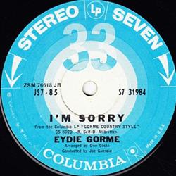 descargar álbum Eydie Gorme - Im Sorry The End Of The World