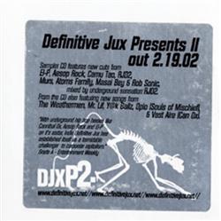 ascolta in linea RJD2 - Definitive Jux Presents II