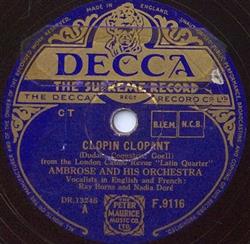 écouter en ligne Ambrose And His Orchestra - Clopin Clopant It Happened In Adano