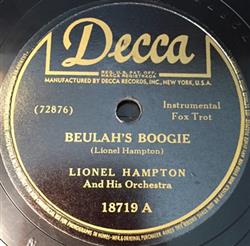 ascolta in linea Lionel Hampton And His Orchestra - Beulahs Boogie Million Dollar Smile