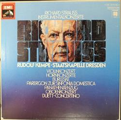 Download Richard Strauss Rudolf Kempe, Staatskapelle Dresden - Instrumentalkonzerte