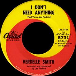 Download Verdelle Smith - I Dont Need Anything If You Cant Say Anything Nice