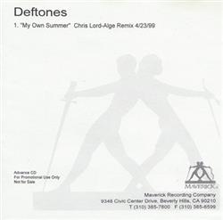 Album herunterladen Deftones - My Own Summer Chris Lord Alge Remix