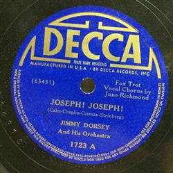 écouter en ligne Jimmy Dorsey And His Orchestra - Joseph Joseph Two Bouquets