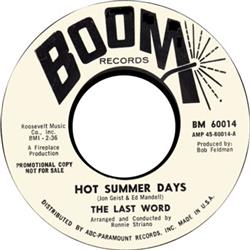 écouter en ligne The Last Word - Hot Summer Days