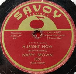 lytte på nettet Nappy Brown - Allright Now A Long Time