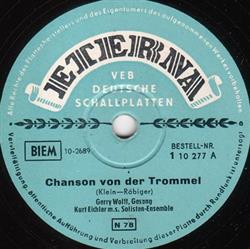Gerry Wolff - Chanson Von Der Trommel Zukunftslied
