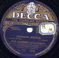 online luisteren Fud Candrix And His Orchestra - Midnight Boogie Jam Boogie