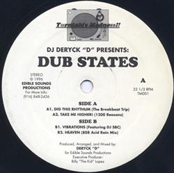 descargar álbum DJ Deryck D - Dub States