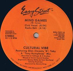Cultural Vibe Featuring Glenn (Sweety 'G') Toby - Mind Games