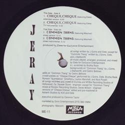 ladda ner album Jeray - Cheque Cheque Common Thang
