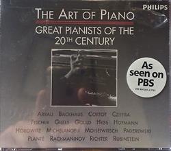 écouter en ligne Various - The Art Of Piano Greatest Pianists Of The 20th Century