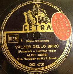 Album herunterladen Aldo Corsi Aldo Donà Orchestra Florida - Valzer Dello Spirù Sul Danubio Con Te