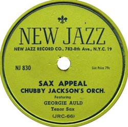 descargar álbum Chubby Jackson's Orchestra - Sax Appeal Leavin Town