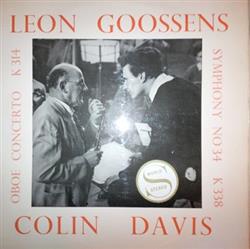 last ned album Leon Goossens, Colin Davis - Oboe Concerto K 314 Symphony No 34 K 338