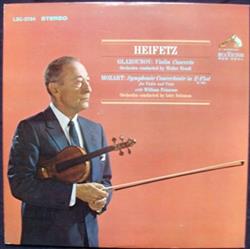 Download Glazounov, Mozart, Jascha Heifetz, Walter Hendl, William Primrose, Izler Solomon - GLAZOUNOV Violin Concerto MOZART Symphonie Concertante in E Flat K 364 for Violin and Viola