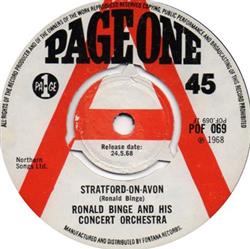 ouvir online Ronald Binge And His Concert Orchestra - Stratford On Avon