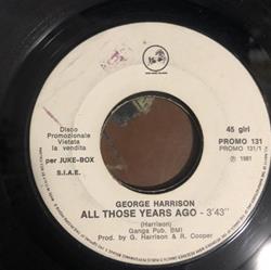escuchar en línea George Harrison Franco Simone - All Those Years Ago Il Mondo