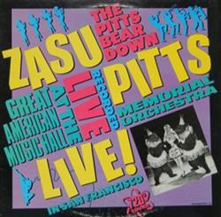 descargar álbum Zasu Pitts Memorial Orchestra - The Pitts Bear Down