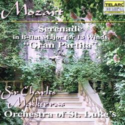 Download Wolfgang Amadeus Mozart, Sir Charles Mackerras, Orchestra Of St Luke's - Serenade in B flat Major for 13 Winds Gran Partita