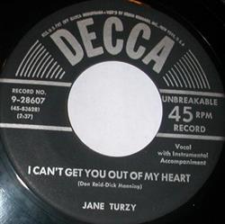 ladda ner album Jane Turzy - I Cant Get You Of My Heart