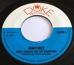 last ned album Errol English And The Champions - Sometimes Girl Like You