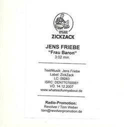 last ned album Jens Friebe - Frau Baron