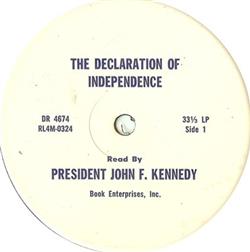 ladda ner album President John F Kennedy - The Declaration Of Independence
