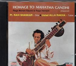 descargar álbum Ravi Shankar, Alla Rakha - Homage To Mahatma Gandhi Baba Allauddin